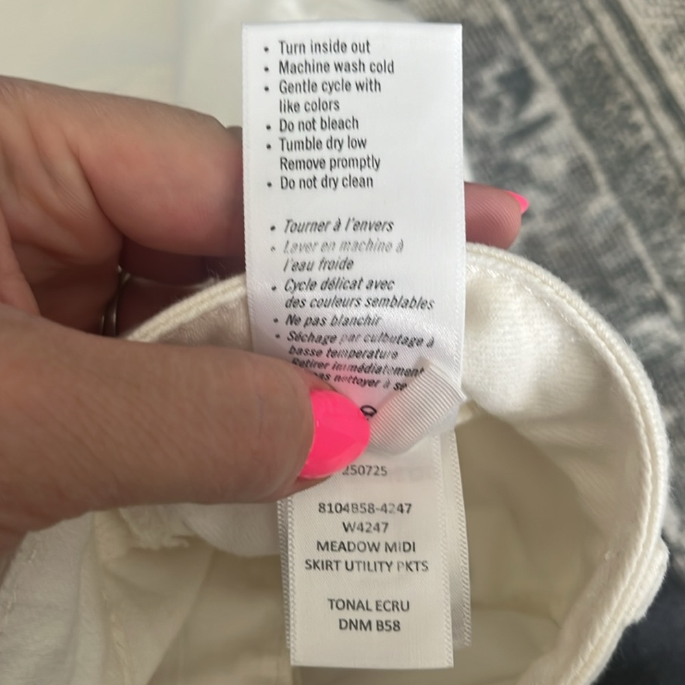 Paige Meadow Midi Skirt Utility Pockets - Picture 5 of 8